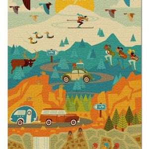 Geometric, Pacific Wonderland Jigsaw Puzzle Set