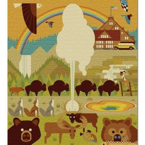 Geometric, Yellowstone National Park Jigsaw Puzzle Set