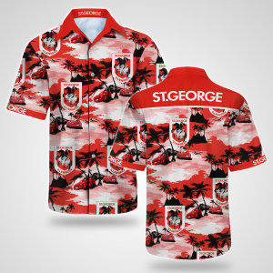George Illawarra Dragons Hawaiian Shirt Summer Button Up