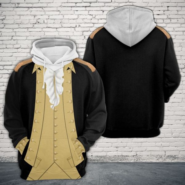 George Washington 3D Printed Hoodie/Zipper Hoodie