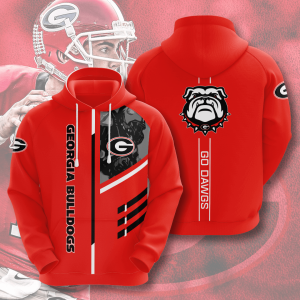 Georgia Bulldogs American Football 3D Printed Hoodie/Zipper Hoodie