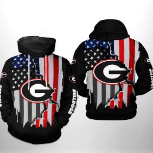 Georgia Bulldogs NCAA US Flag 3D Printed Hoodie/Zipper Hoodie