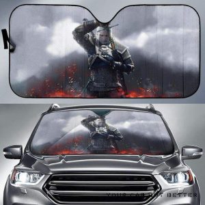 Geralt Of Rivia The Witcher Car Auto Sun Shade