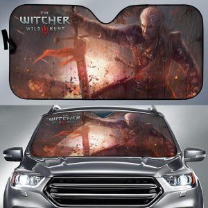 Geralt The Witcher 3: Wild Hunt Gaming 3D Car Auto Sun Shade