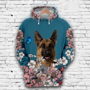 German Shepherd And 3D Printed Hoodie/Zipper Hoodie