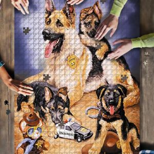 German Shepherd Family Jigsaw Puzzle Set