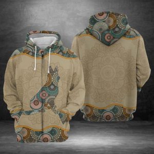 German Shepherd Mandala 3D Printed Hoodie/Zipper Hoodie