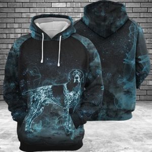 German Shorthaired Pointer Galaxy 3D Printed Hoodie/Zipper Hoodie