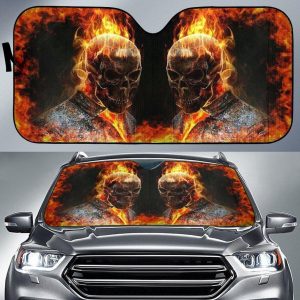 Ghost Skull Car Auto Sun Shade