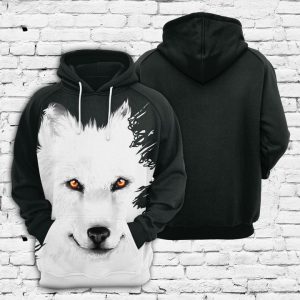 Ghost Wolf 3D Printed Hoodie/Zipper Hoodie