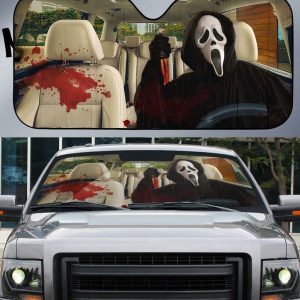 Ghostface Drive Car Auto Sun Shade