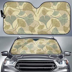 Ginkgo Leaves Pattern Car Auto Sun Shade
