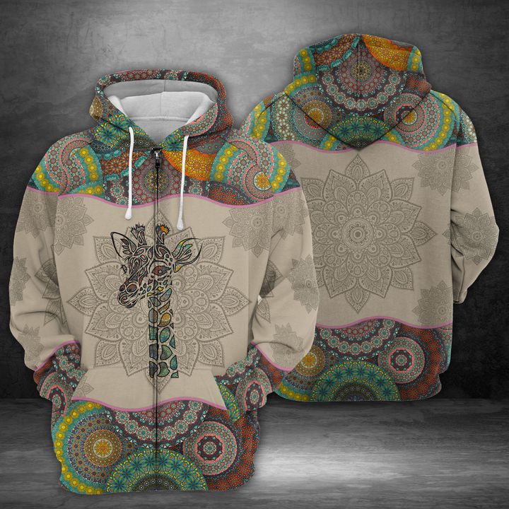 Giraffe 3D Printed Hoodie/Zipper Hoodie Giraffe 3D Printed Hoodie/Zipper Hoodie