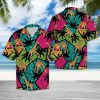 Giraffe Coconut Palm Tree Hawaiian Shirt Summer Button Up