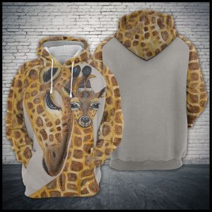 Giraffe Family 3D Printed Hoodie/Zipper Hoodie