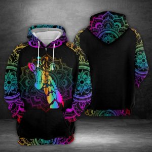 Giraffe Stencil 3D Printed Hoodie/Zipper Hoodie