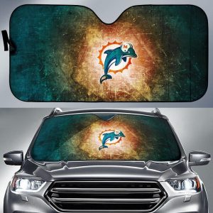 Go Fish Miami Dolphins Car Auto Sun Shade