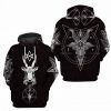 Goat 3D Printed Hoodie/Zipper Hoodie