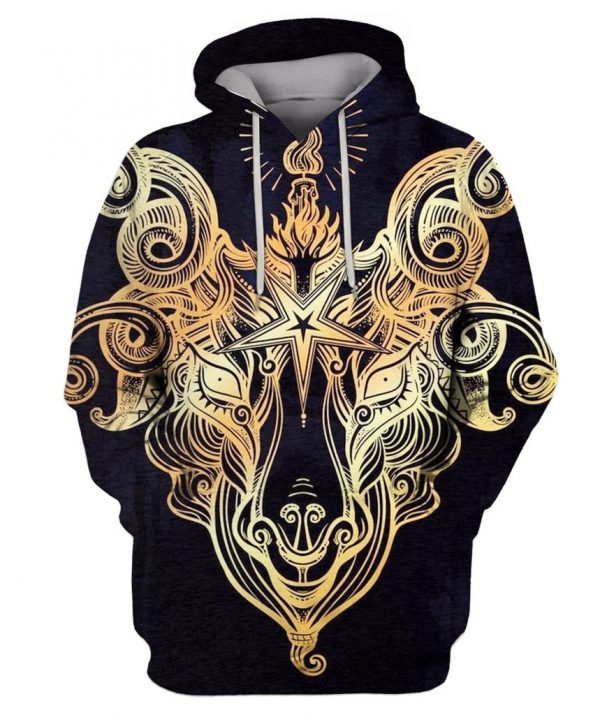 Goat 3D Printed Hoodie/Zipper Hoodie Goat 3D Printed Hoodie/Zipper Hoodie