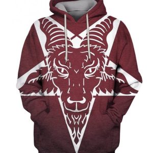 Goat 3D Printed Hoodie/Zipper Hoodie