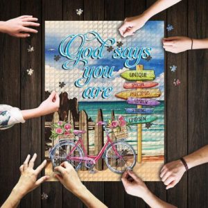 God Says You Are Unique, Special, Precious Jigsaw Puzzle Set