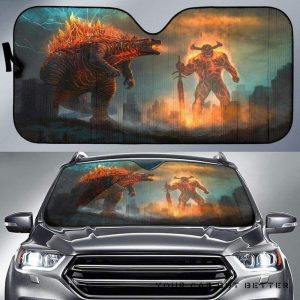 Godzilla Vs Surtur Car Auto Sun Shade