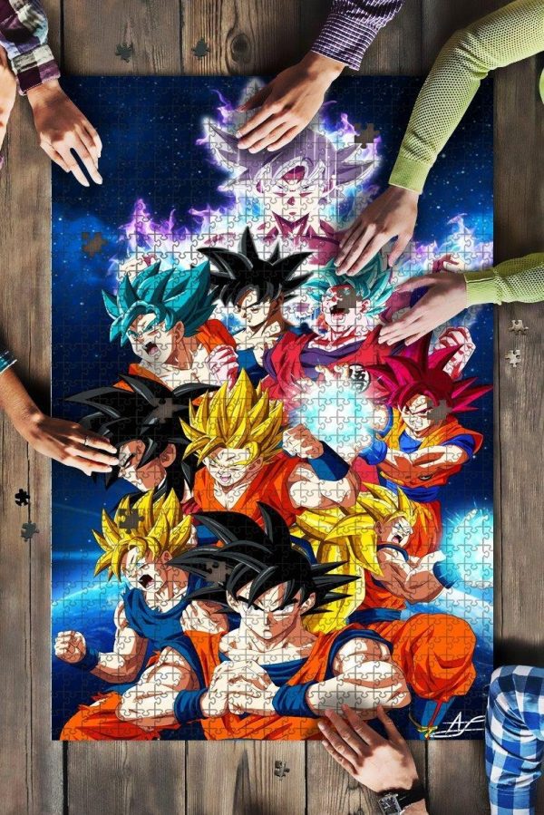 Goku All Forms Jigsaw Puzzle Set
