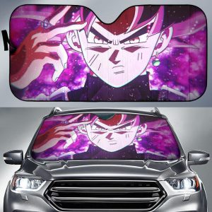 Goku Black Super Saiyan Rose Anime Car Auto Sun Shade