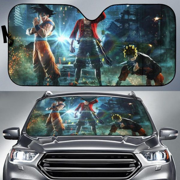 Goku Naruto Luffys Jump Force Anime Car Auto Sun Shade