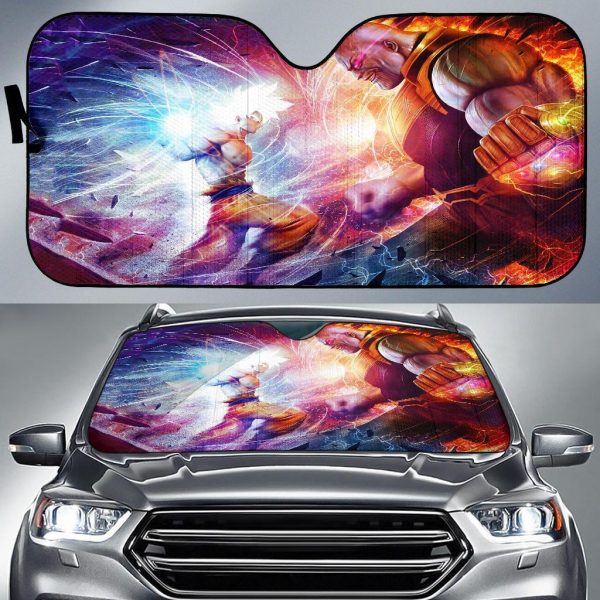 Goku Ultra Instinct Vs Thanos Car Auto Sun Shade