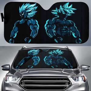 Goku Vegeta Blue 1s Car Auto Sun Shade