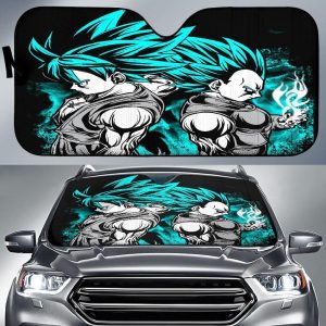 Goku Vegeta Blue Car Auto Sun Shade