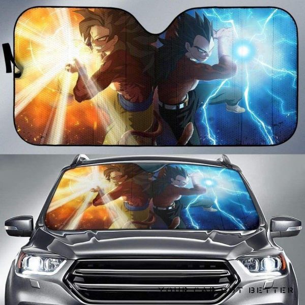 Goku Vegeta Ssj4 1 Car Auto Sun Shade