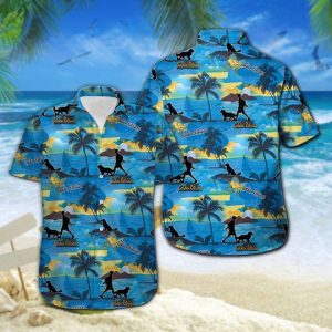 Golden Retriever Hawaiian Shirt Summer Button Up
