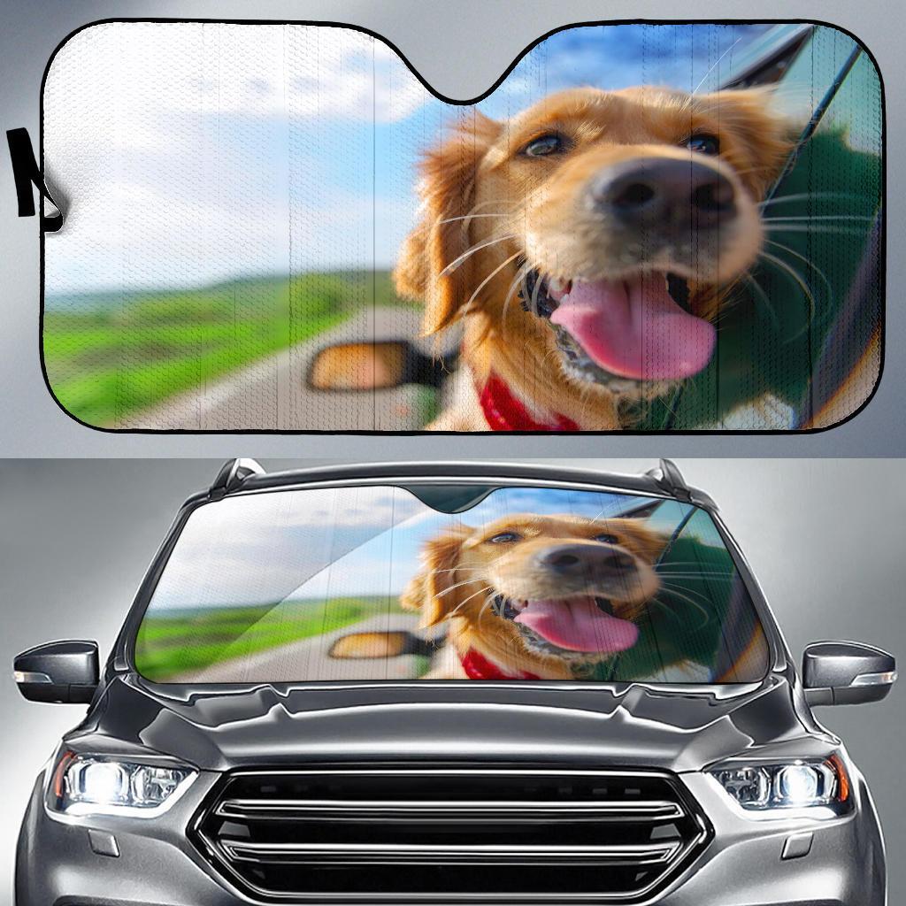 Golden Retrievers Car Auto Sun Shade Golden Retrievers Car Auto Sun Shade