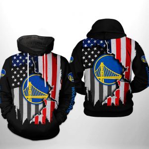 Golden State Warriors NBA US Flag Team 3D Printed Hoodie/Zipper Hoodie