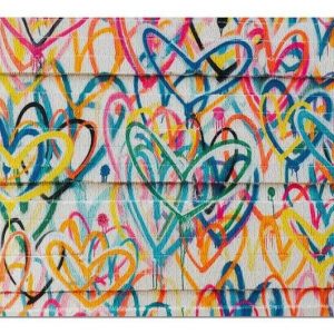 Graffiti, Colorful Heart Jigsaw Puzzle Set