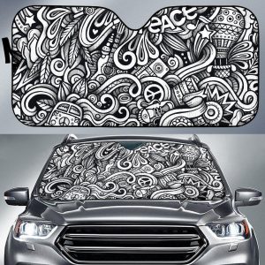 Graffiti Surfing Car Auto Sun Shade