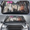 Gray And Bay Horse Driver Kd Car Auto Sun Shade