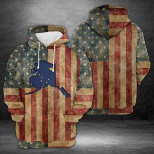 Great Alaska Inside American 3D Printed Hoodie/Zipper Hoodie