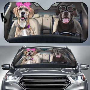 Great Dane Dog Driver Car Auto Sun Shade