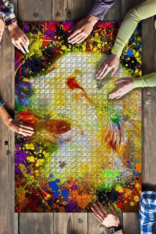 Great Pyrenees Dog Colorful Jigsaw Puzzle Set Great Pyrenees Dog Colorful Jigsaw Puzzle Set