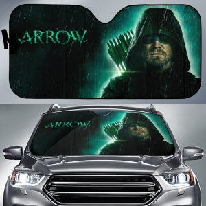 Green Arrow Car Auto Sun Shade