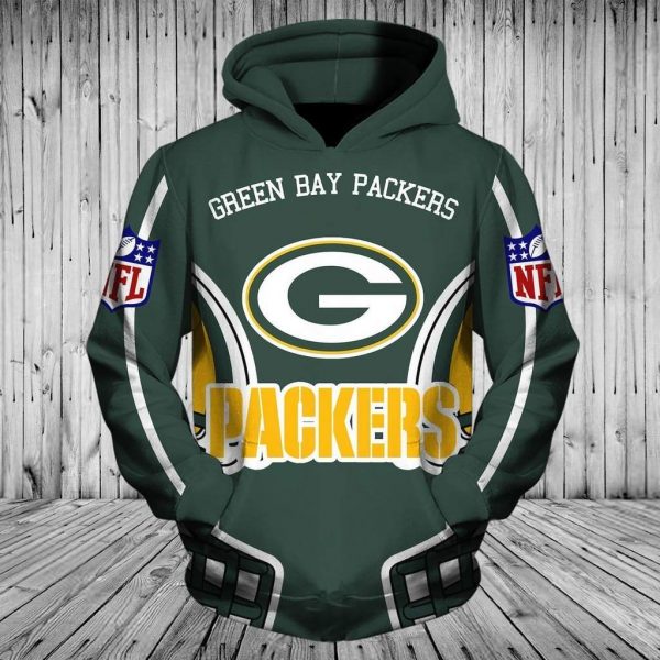 Green Bay Packers 3D Printed Hoodie/Zipper Hoodie