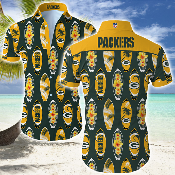 Green Bay Packers Funny Hawaiian Shirt Summer Button Up