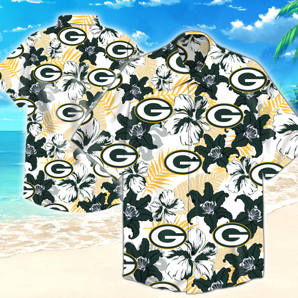 Green Bay Packers Hawaiian Shirt Summer Button Up