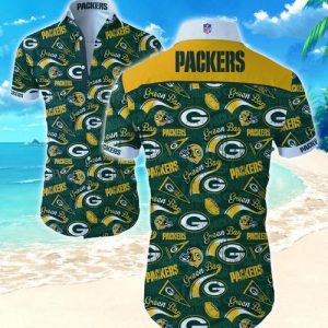 Green Bay Packers Hawaiian Shirt Summer Button Up