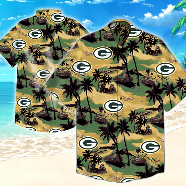 Green Bay Packers Hawaiian Shirt Summer Button Up