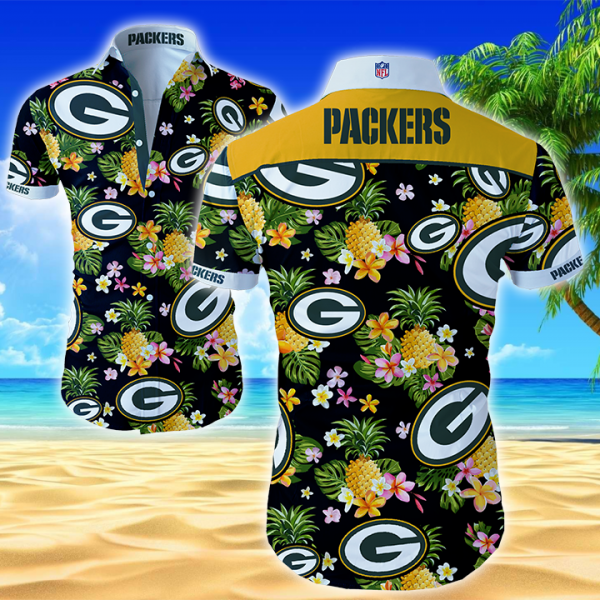 Green Bay Packers Hawaiian Shirt Summer Button Up