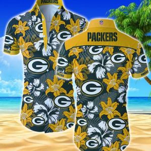 Green Bay Packers Hawaiian Shirt Summer Button Up